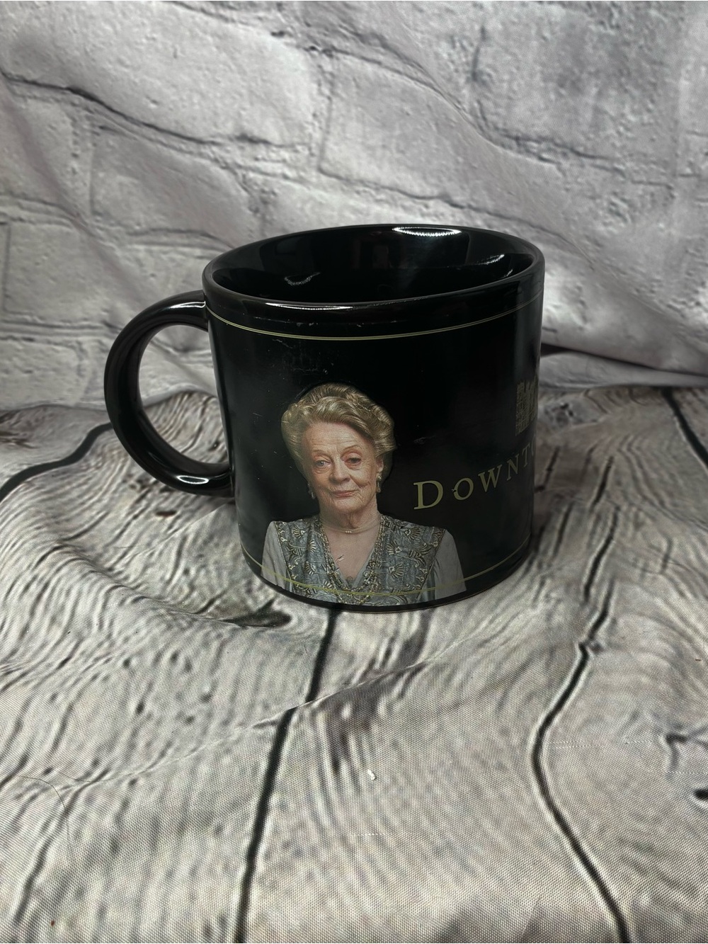5/$20 Lady Violet Wit & Wisdom Mug Downton Abbey Black Coffee Tea Cup Mug GUC